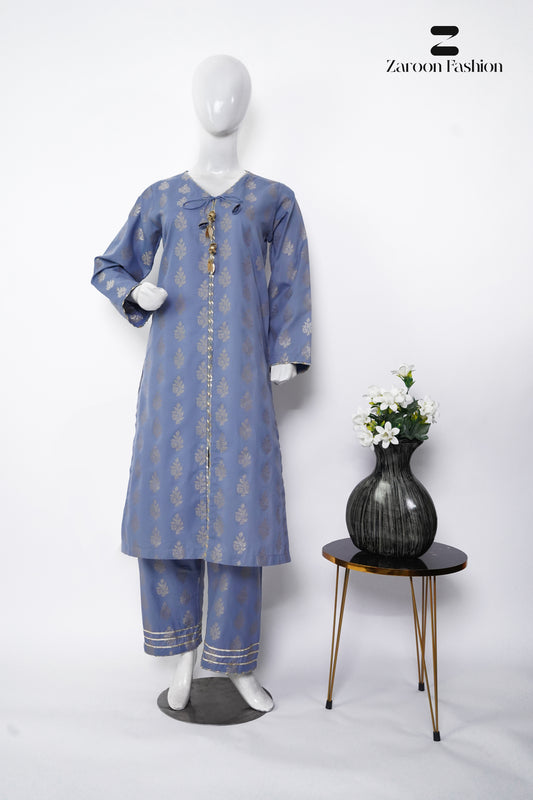 2Pc Jacquard Lawn 2 Dress - DR0020